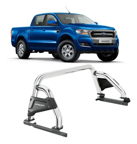 Barra antivuelco para Ford Ranger cromada
