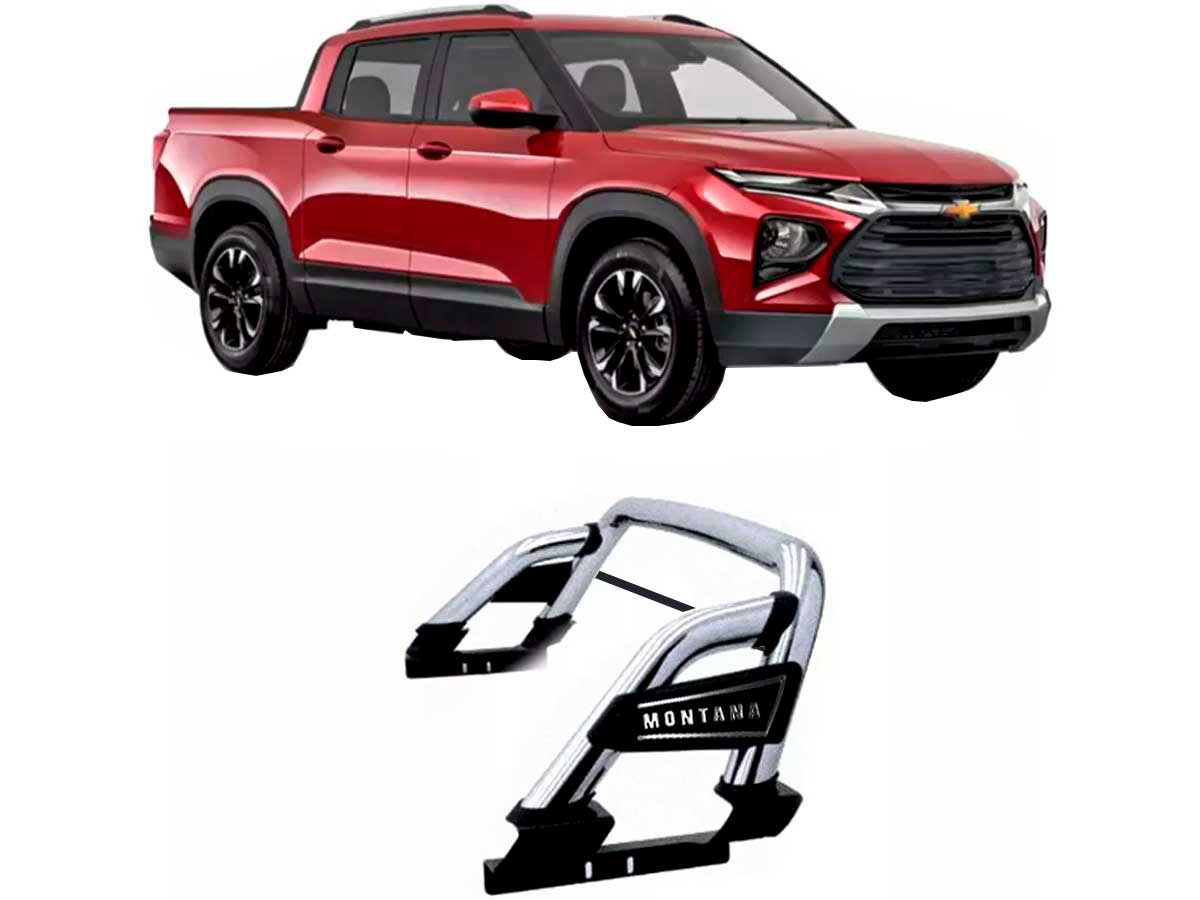 Barra antivuelco para Chevrolet Montana cromada