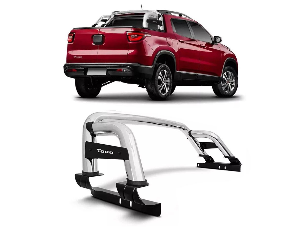Barra antivuelco para Fiat Toro cromada Barra antivuelco para Fiat Toro cromada